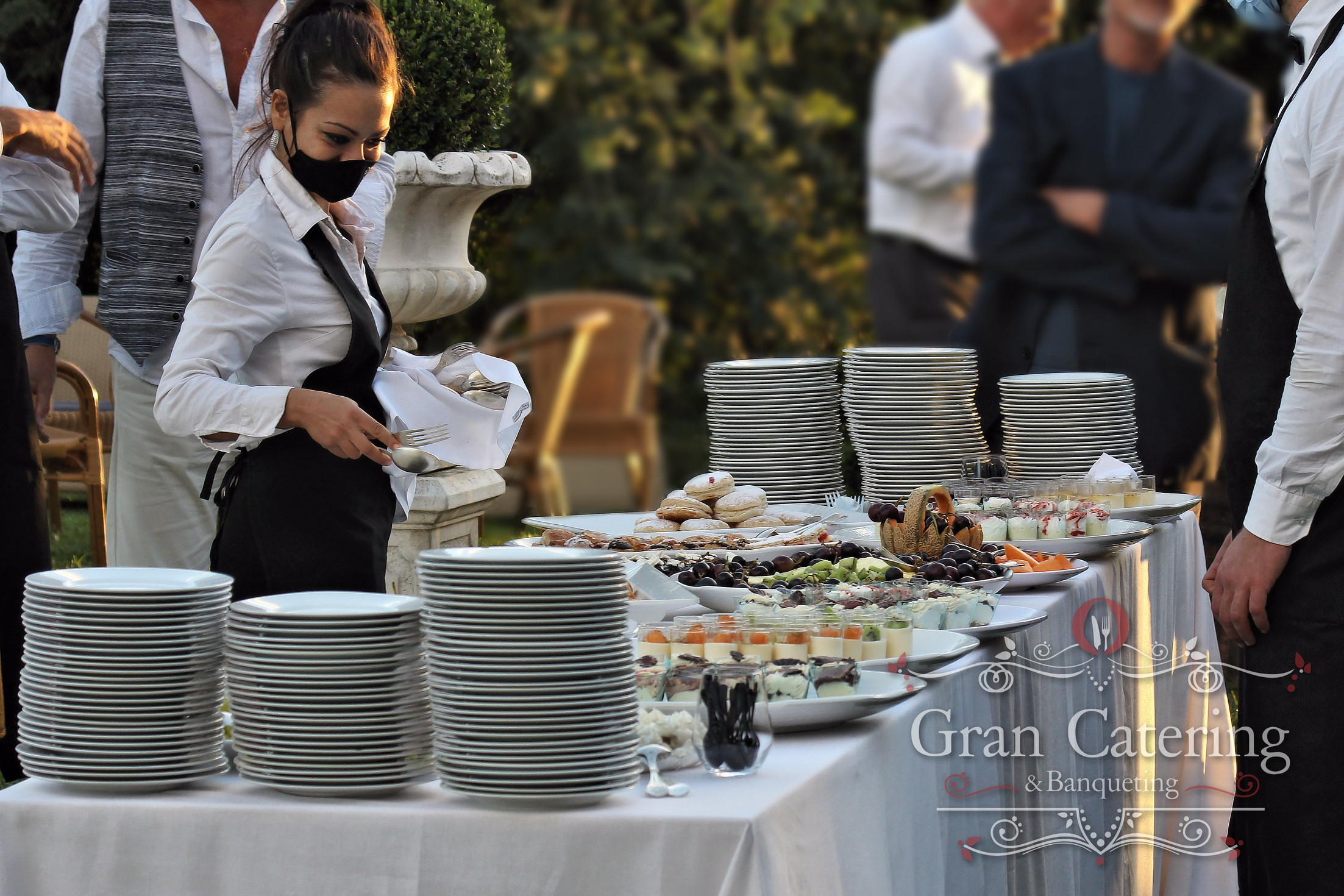 Buffet del Catering in un Matrimonio